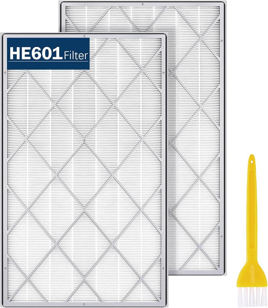 HE601 True HEPA Replacement Filter Compatible with Shark Air Purifier 6 Fan Model HE601 HE602 3-IN-1 HE6FKPET H13 True HEPA for Shark HE601 Air Purifiers