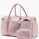 LOVEVOOK Travel Duffle Bag,Carry on Overnight Bag with Shoe Compartment,Weekender Bags for Women with Toiletry Bag,Gym Duffel Bag with Wet Pocket,Hospital Bags for Labor and Delivery