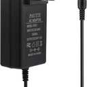 PAUTIX 24V DC Power Supply Adapter 24Volt 2A 48W AC to DC Converter Transformer 100-240V AC Input with 5.5 x 2.1mm US Plug for LED Strip, CCTV Camera, Black