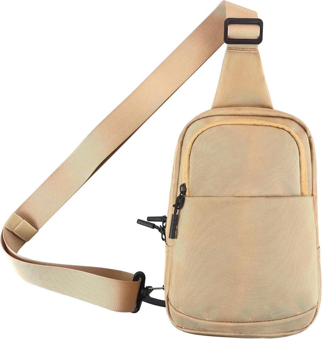 LLi Cufite Mini Sling Bag Waterproof Crossbody Chest Bag, Small Crossbody Casual Trendy Travel Phone Bag for Men Women