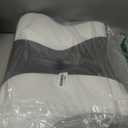 Cervical Neck Pillow for Pain Relief - Ergonomic Pillow Side Sleeper Pillow for Sleeping, Orthopedic Bed Pillow Neck Support Pillow, Contour Memory Foam Pillows for Side Back Stomach Sleepers (Dark Grey & White)