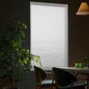 No Drill No Tools Light Filtering Cellular Shades for Windows White,35"W x 64"H,Easy to Install,Cordless Honeycomb Blinds Noise Reduction Thermal Insulated, White