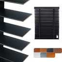 Solid Wood Blackout Blinds, 2" Slats 100% Room Darkening for Home Bedroom Bathroom Living Room Windows 28x48inch