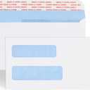 Joyberg #10 Window Envelopes 72P, Double Window Envelopes Self Seal for Invoices, Statements and Business Checks, Size 4-1/8 x 9-1/2 Inches (White)
