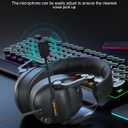 SENZER SG500 Surround Sound Pro Gaming Headset with Noise Cancelling Microphone - Soft Memory Foam Padding - Portable Foldable Headphones for PC, PS4, PS5, Xbox One, Switch - Black