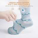 Aroveea Non Slip Grip Ankle Baby Socks 12 Pack for Toddler Boys and Girls Kids,Infant Cute Cotton Baby Socks