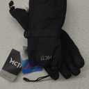MCTi Waterproof Mens Ski Gloves Winter Warm 3M Thinsulate Snowboard Snowmobile Cold Weather Gloves (Large, Black)