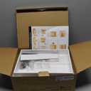 Alpeir Wooden Bread Box for Kitchen Countertop, Large Capacity with Ventilation Holes Adjustable Tiered-Shelf, Vintage Farmhouse Breadbox with Drawer & Window, Longer Freshness, White