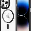 CACOE Magnetic Case for iPhone 14 Pro Max 6.7 inch-Compatible with MagSafe & Magnetic Car Phone Mount,Not Yellowing Anti-Scratch (Black)