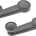 TRQ Window Crank Handle Set Black Compatible with 2000-2011 Ford Focus