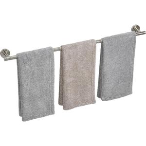 Brushed Nickel Towel Bar, 30 Inch Towel Racks for Bathroom Wall Mounted, Thicken SUS304 Stainless Steel Heavy Duty Hand Towel Holder Organizer, Bathroom Accessories, Total Length 32.5 Inch