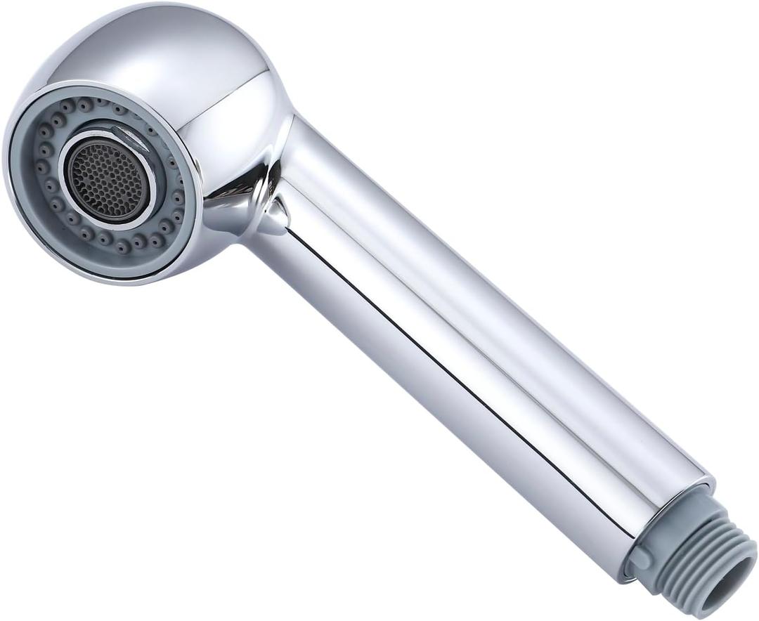 Kitchen Sink Pull Down Faucet Head Replacement 2-Functions Pull Out Sprayer Head Chrome, (Plating)