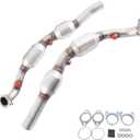 Exhaust Manifold Catalytic Converter Compatible with 2010 2011 Chevrolet Camaro 3.6L V6 Bank 1 and 2 Set (EPA Compliant)