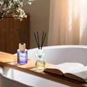 2 x Reed Diffuser - Sea Guaiac Wood&Lavender 4.06oz (120ml) 2 Packs Essential Oil Reed Diffuser Set with 16 Sticks, Long Lasting Fragrance for Home, Bathroom, Bedroom, Room, Decor