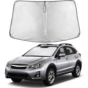 EcoNour Windshield Sunshade Compatible for Subaru Crosstrek 2013-2015 2016 2017, Sun Visor for Front Windshield & Window Sun Shade Cover, UV Heat Blocker & Protector, Car Accessories