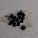 5/8" Round Rubber Chair Leg Tips Caps, 16 Pack Small Chair Leg Floor Protectors Small Furniture Legs Caps Non Slip Reduce Noise for Hardwood Floors (Black, Fit: 16mm to 17mm)