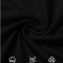 ZESICA Spring Dresses for Women 2025 Elegant Classy Square Neck Long Sleeve Flowy Wedding Guest Party Midi Dress (Black, XL)