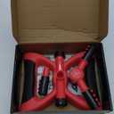 Joeys Sprinkler for Yard, Rotating Garden Sprinkler for Large Area Coverage, Lawn and Yard Sprinklers (Red)