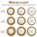 Colingmill 120 Sets 13 Inch Round Woven Placemats Bulk Farmhouse Boho