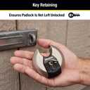 Master Lock M50XKADCCSEN Padlock, Magnum Stainless Steel Discus Lock, 3-1/8 in. Wide, M50XD