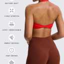 Aoxjox Women's Workout Halter Sport Bras Fitness Rosie Bra Yoga Crop Tank M