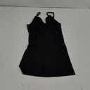Irisnaya Women Slimming Bodysuits Shapewear Tops Tummy Control Body Shaper Spaghetti Strap Camisole Leotards Bodycon Jumpsuit, X-Small/Small, Black Mid Thigh