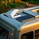 14" RV Roof Vent Fit for Camper Trailer Universal Lid Roof Vent with 12V RV Vent Fan 6" Blades lid Inner for Garnish Ring White