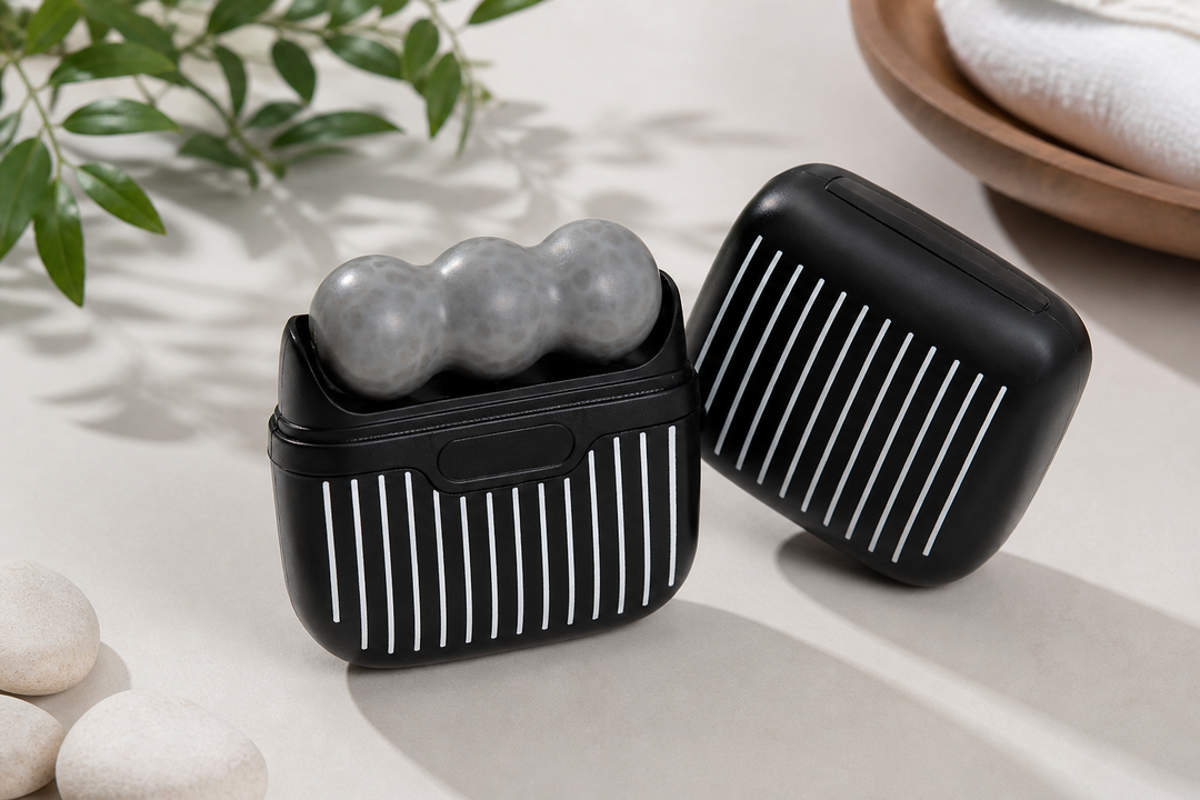 2 In 1 Face Roller, Black