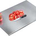 304 Stainless Steel Cutting Board – Stainless Steel Kitchen Chopping Boards Non-Slip, Dishwasher Safe – Ideal for Meat, Vegetables, Fruits, Bread & Baking – Commercial & Home Use (31.5 * 19.6in)