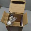 Gold Wrap Around Curtain Rods 2 Pack:Small Blackout Adjustable Window Curtain Rod for Bedroom Kitchen Apartment Renter Friendly,Room Darkening Curved Drapery Rods Easy Install,Brass Gold 28-48"