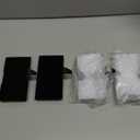 Palonu 4 Pcs Christmas Black Stocking Holders, Heavy Duty Mantle Hangers with Non-Slip Pad, Weighted Stocking Hooks Christmas Ornaments for Xmas Holiday Fireplace Shelf Window Decoration