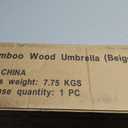 10' Bamboo Wood Umbrella Beige