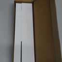 9.5 Large Acrylic Straw Holder for Cabinet Door - Reusable Tumbler Straw Organizer Storage, Small Kitchen Accessories Container, Ultra Sticky Cupboard Door Mounted (White)