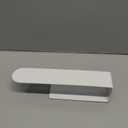 Taozun White Towel Rack, Self Adhesive Hand Towel Holder Towel Ring, Stainless Steel Towel Bar for Bathroom or Kitchen Wall (8-inch)