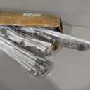 APEXCHASER Clothes Drying Rack, Foldable & Extendable Laundry Rack with Adjustable Size (14.57in-35.43inW), Space-Saving, Rust-Resistant Frame & Floor Protection for Indoor/Outdoor Use, White (Small)