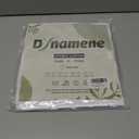 Dynamene Stall Fabric Shower Curtain, 36x72 inch Half Boho Tufted Geometric Striped Small Cloth Shower Curtains for Bathroom, Narrow Thick Waterproof Polyester Shower Curtain Set with 6 Hooks, White