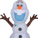Gemmy Airdorable Christmas Airblown Inflatable Olaf Disney, 2 ft Tall, White