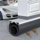 Premium Garage Door Bottom Seal - 8ft Weatherproof EPDM Rubber, Easy Install, Blocks Drafts/Rain/Rodents, Noise-Reducing & Energy Saving
