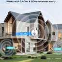 2K Light Bulb Camera, 5G/2.4G Wireless Outdoor Camera, Light Bulb Security Camera with AI Human Detection, Color Night Vision, Motion Alerts, 2-Way Audio, Works with Alexa, Easy Installation