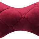 Car Neck Headrest Pillow Memory Foam Car Fit for Seat Neck Pillow Breathable Velvet Head Neck Support Sleep Pillow(Rose Red)