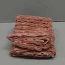 Kevin Textile Throw Pillow Covers Soft Corduroy Decorative Set of 2 Boho Striped Pillow Covers Pillowcases Valentines Day Farmhouse Home Decor for Couch Bed Sofa Living Room 18x18 Inch Blush Pink