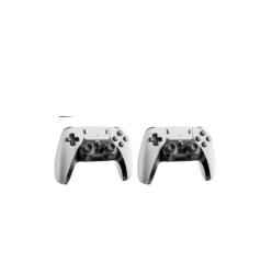 FCHOZY 2026 Upgraded Retro Gaming Console, Classic Video Games with 4K HDMI, 20,000+ Games and 23 Emulators, Nostalgia Game Stick Pro, Upgraded Dual 2.4G Wireless Controllers 64GB (White)