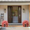 3 x HyeFlora Bougainvillea Artificial Hanging Flowers Plants for Outdoors Winter Decoration, 2pcs Faux Bougainvillea Vines Red Fake Flowers Realistic UV Resistant Silk Flowers for Outside Planter Yard Urn