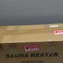 3Pcs Full Far Infrared Carbon Fiber Glass Red Light Heater Tube, Infrared Sauna Heater Tube Sauna Accessories, 110V Heater, Infrared Suana Heating Tube for Wooden Indoor/Outdoor Sauna (110V)