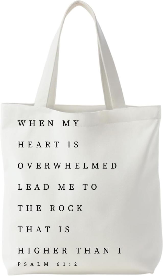 Jesus Christian Tote Bag for Women, Christian Bible Gifts, Religious Reusable Shopping Grocery Bags
