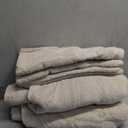 Premium Staple Cotton Bathroom Towel Set - Beige 600 GSM 6-Piece Luxury Bath Towel Set 1 Stripe - 2 Bath Towels, 2 Hand Towels & 2 Washclothes Set - High Absorbent & Quick Dry for Gym, Spa, Hotel