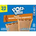 Pop-Tarts Toaster Pastries, Breakfast Foods, Kids Snacks, Family Pack, Frosted Brown Sugar Cinnamon (32 Pop-Tarts) (EXP 10/31/26)