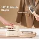 Travel Steamer for Clothes Portable Rotary Garment Iron 1200W Small Travel Steam Iron for Home, Dorm, College, 150ml Water Tank, Foldable Wrinkle Remover 120V, 1 Piece