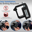 2pcs moveland Heavy Duty Camper Shell Clamps - Truck Topper Ladder Rack Clamps for Dodge Dakota Ram 1500 2500 3500, F150 F250, Titan, Tundra 