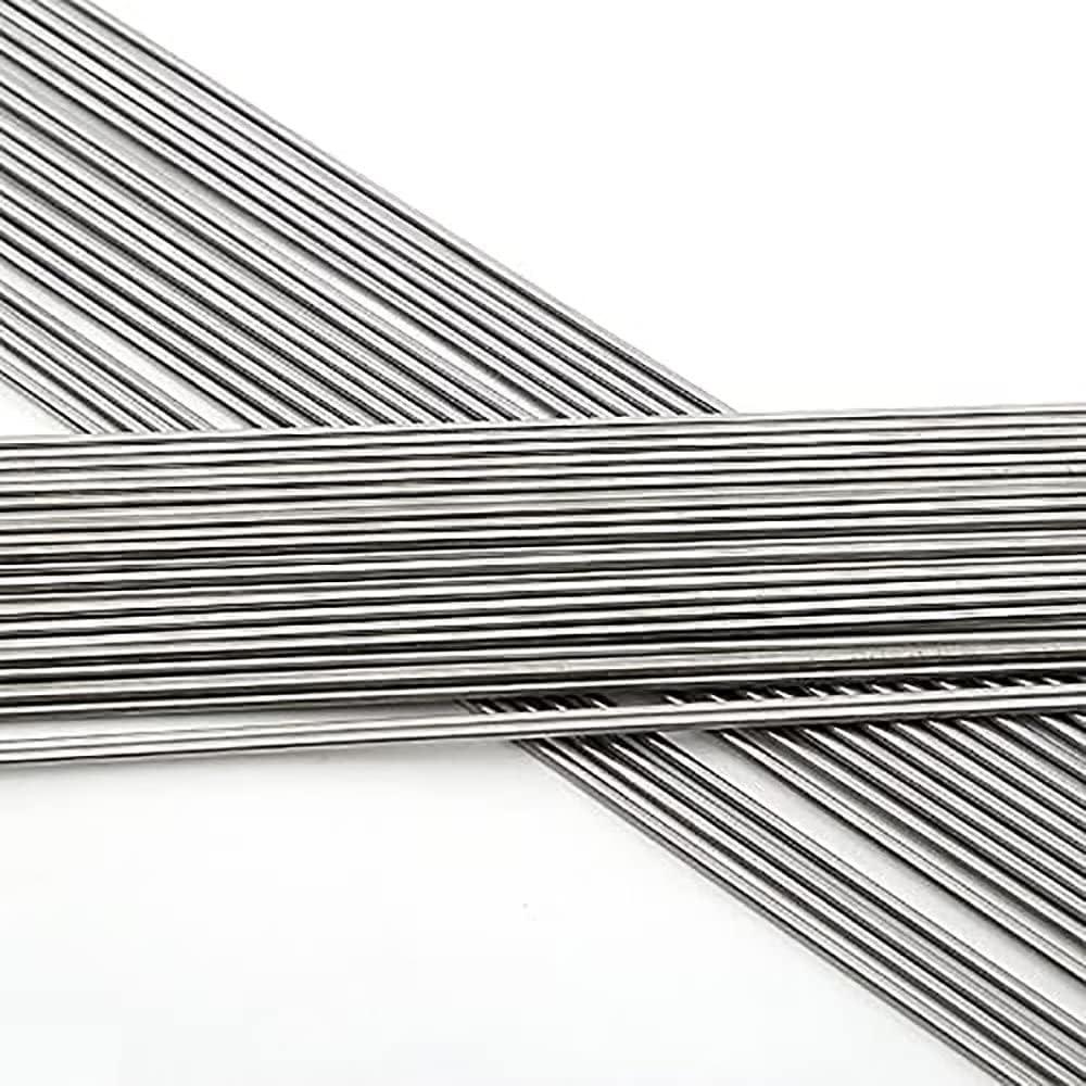 50PCS Stainless Steel Spring Wire, 40CM 0.8mm Elastic Steel bar Round Bar Silver